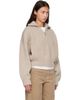 &Daughter &Daughter Beige Rowan Rib Half Zip Sweater - 2