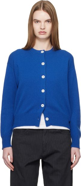&Daughter &Daughter Blue Ada Crewneck Cardigan