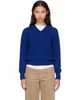 &Daughter &Daughter Blue Sligo V-Neck Sweater - 1
