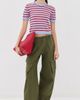 Daughter &Daughter Breton Knit Tee Pale Blue/Red Stripes - 5
