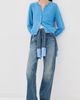 Daughter &Daughter Enya Cashmere Cardigan Blue - 2
