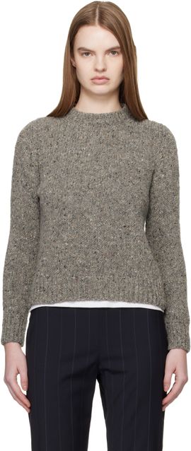 &Daughter &Daughter Gray Arden Donegal Sweater