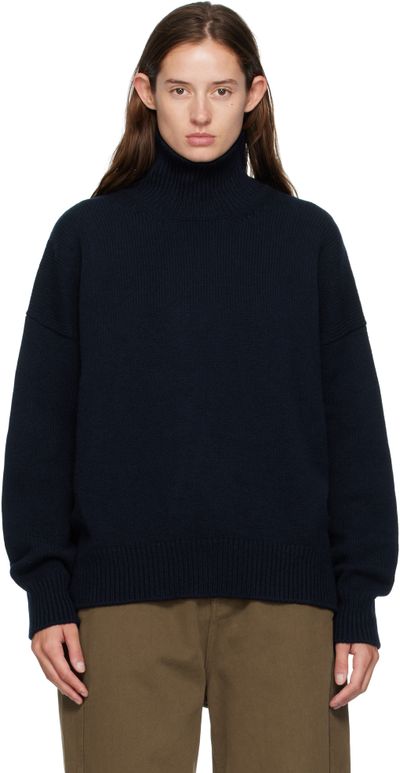 &Daughter &Daughter Navy Balla Rollneck Turtleneck