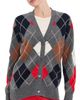 Daughter &Daughter The Ava Argyle Cardigan Derby Grey w/ White Poppy/Haze - 1