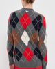Daughter &Daughter The Ava Argyle Cardigan Derby Grey w/ White Poppy/Haze - 3