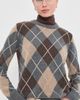 Daughter &Daughter The Ava Argyle Crewneck Derby Grey/Porcupine/Dark Natural - 2