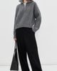Daughter &Daughter The Chunky Rib Quarter Zip Derby Grey - 5