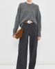 Daughter &Daughter The Innes Slouch Wool Crewneck Pullover Derby Grey - 5