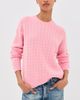 Daughter &Daughter Wool Cable Knit Pullover Pale Pink - 2