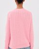 Daughter &Daughter Wool Cable Knit Pullover Pale Pink - 3