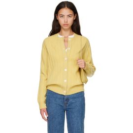 &Daughter &Daughter Yellow Rooney Rib Cardigan