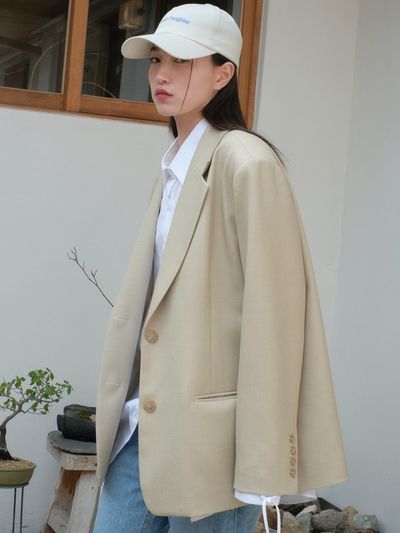 DAUGHTER Gentlewomen Blazer - Khaki Beige