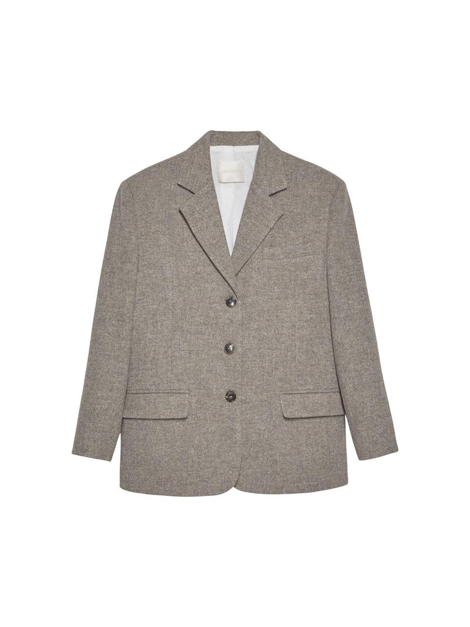 DAUGHTER Semi-oversized Wool Jacket_Beige