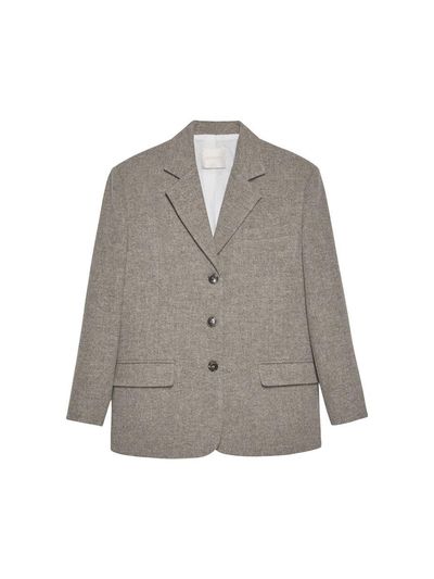 DAUGHTER Semi-oversized Wool Jacket_Beige