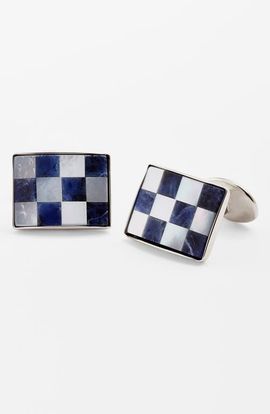 David Donahue David Donahue Checkerboard Cuff Links