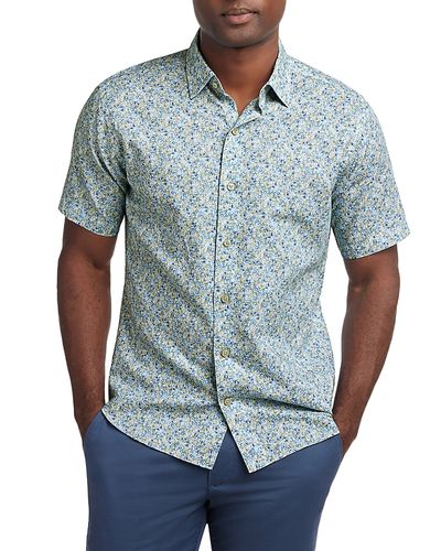 David Donahue David Donahue Floral Linen Shirt