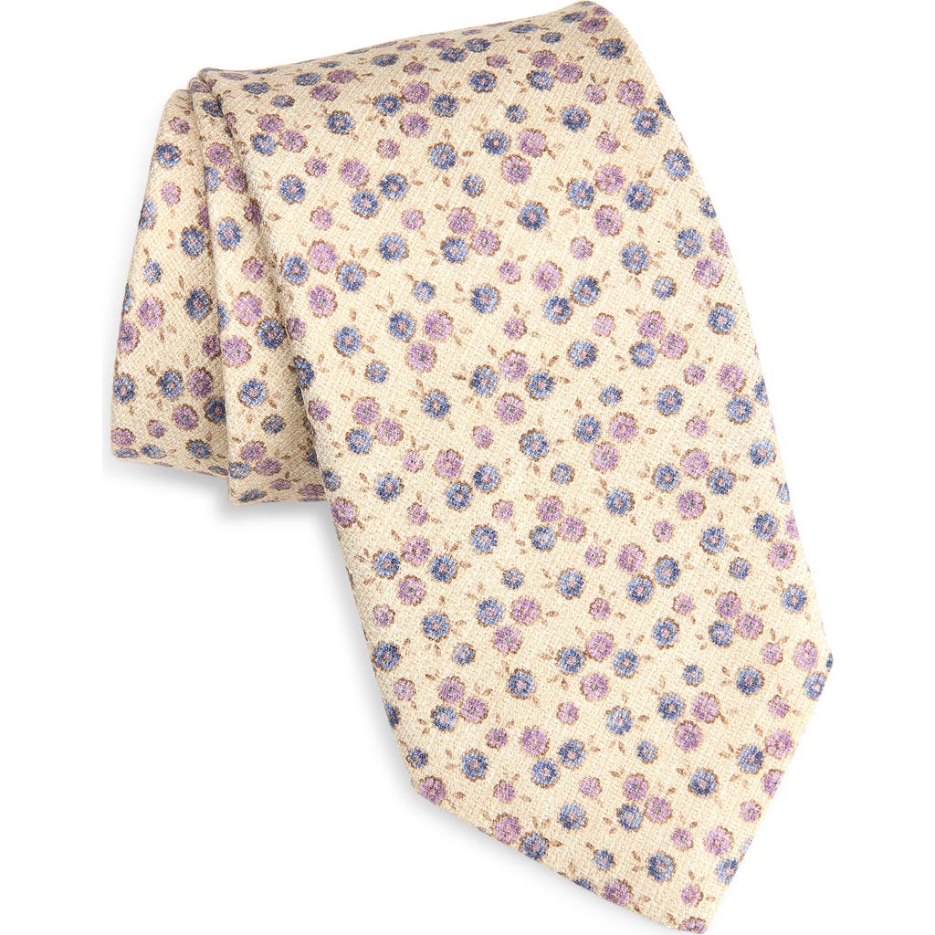 David Donahue David Donahue Floral Print Silk Tie