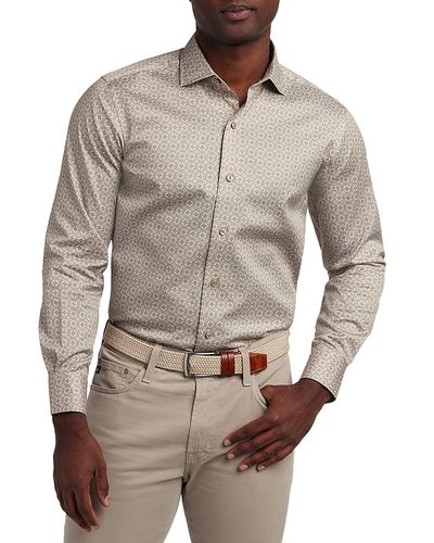 David Donahue David Donahue Geometric Print Shirt