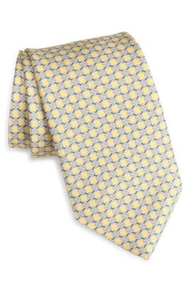 David Donahue David Donahue Link Pattern Silk Twill Tie