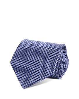 David Donahue David Donahue Silk Classic Geometric Tie