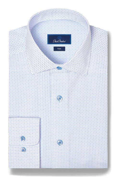 David Donahue David Donahue Trim Fit Geometric Dress Shirt