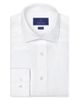David Donahue David Donahue Trim Fit Linen Herringbone Dress Shirt - 1