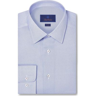 David Donahue David Donahue Trim Fit Neat Cotton Dress Shirt
