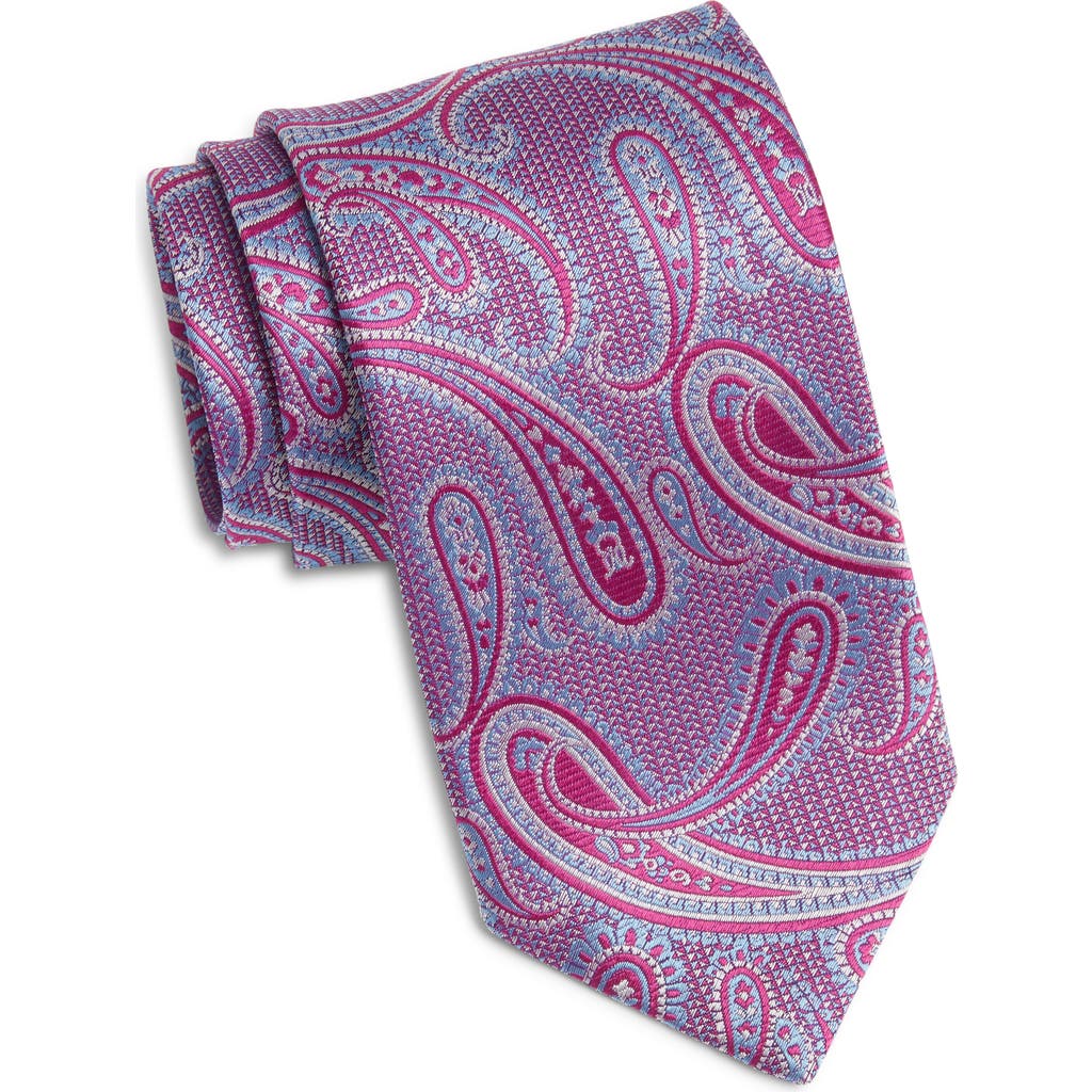 David Donahue David Donahue X-Long Paisley Silk Tie