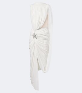 David Koma David Koma Asymmetric draped embellished minidress