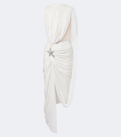 David Koma David Koma Asymmetric draped embellished minidress