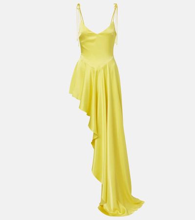 David Koma David Koma Asymmetric draped satin minidress