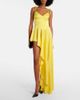 David Koma David Koma Asymmetric draped satin minidress - 2