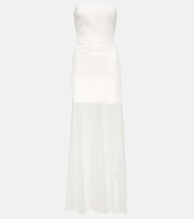 David Koma David Koma Strapless gathered cady gown