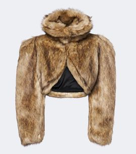 David Koma David Koma Cropped turtleneck jacket