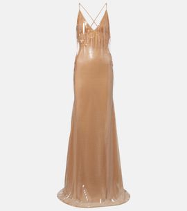 David Koma David Koma DÃ©gradÃ© sequined gown