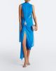 David Koma David Koma Draped embellished tulle midi dress - 2