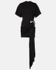 David Koma David Koma Embellished draped jersey minidress - 1