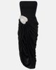 David Koma David Koma Embellished draped wool-blend corset dress - 1
