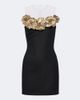 David Koma David Koma Embellished floral-appliqué minidress - 1