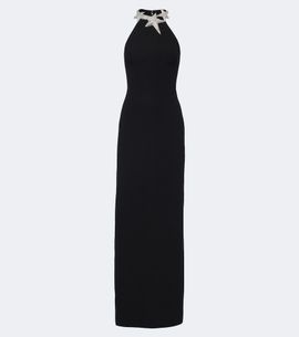 David Koma David Koma Embellished halterneck cady gown
