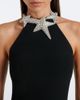 David Koma David Koma Embellished halterneck cady gown - 3
