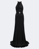David Koma David Koma Embellished halterneck satin gown - 1