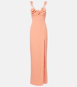 David Koma David Koma Floral-appliqué gown