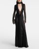 David Koma David Koma Floral-appliqué mesh gown - 2