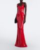 David Koma David Koma Floral-appliqué sequined gown - 2