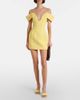 David Koma David Koma Off-shoulder wool crÃªpe minidress - 2