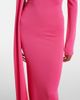 David Koma David Koma Scarf-detail jersey gown - 5