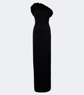 David Koma David Koma Strapless bustier gown