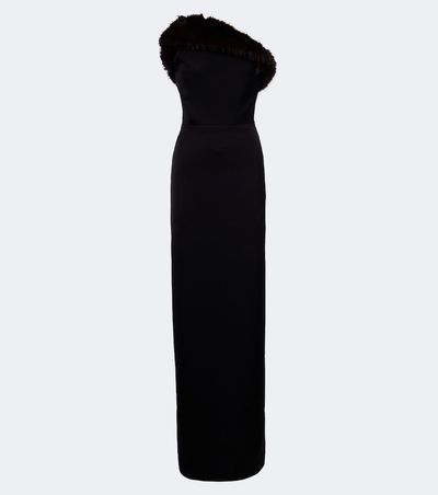 David Koma David Koma Strapless bustier gown