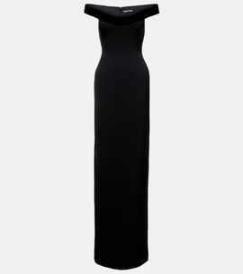 David Koma David Koma Velvet-trimmed gown